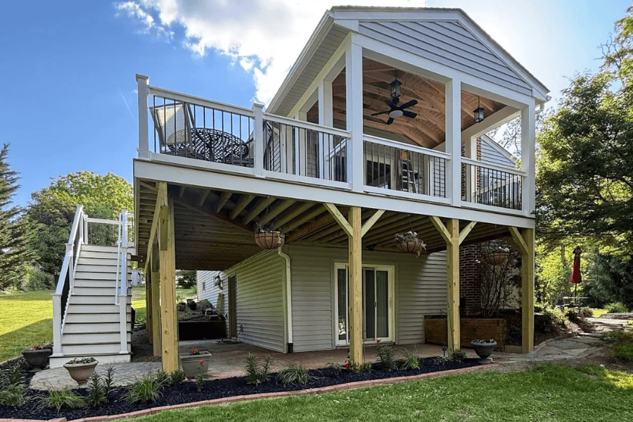 new replacement deck in maryland built by mount joy company